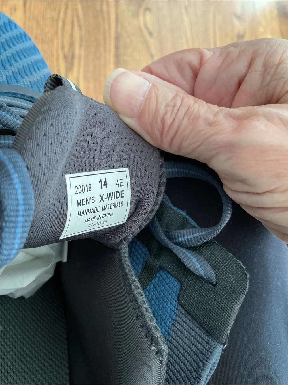 Orthofeet comfortable blue